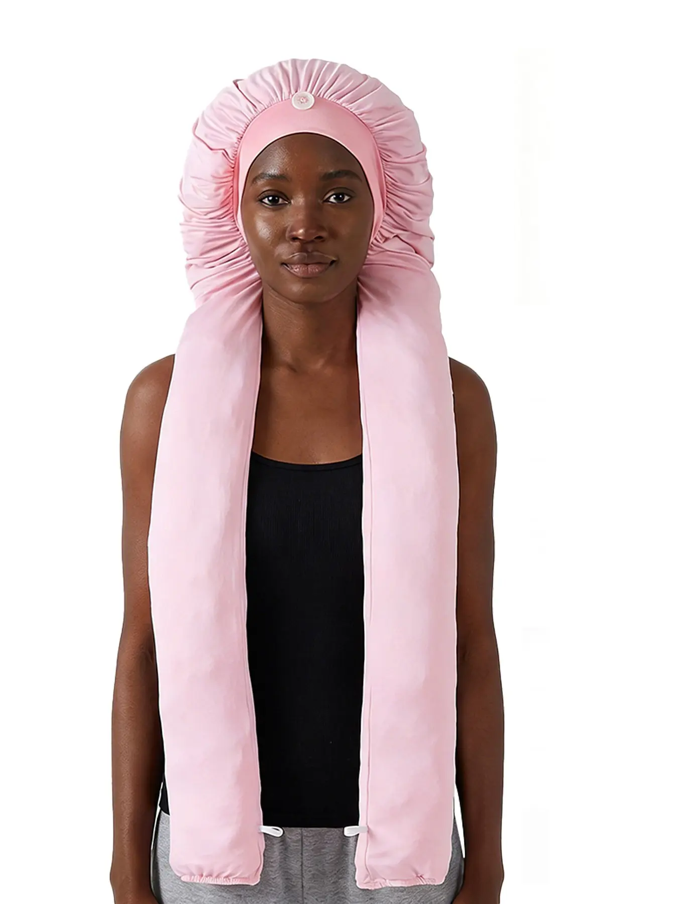 1pc Long Hair Bonnets for Sleeping, 2 in 1 Long Hair & Bonnet for Women, Soft Breathable and Smooth, Bonnet for Braids, All Seasons, Haircare