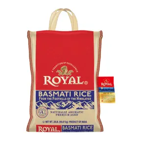 Authentic Royal Naturally Aged Indian White Basmati Rice, Long-Grain, Gluten-free - 20 lb. Bag