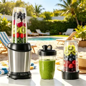 Sweetcrispy Personal Power Blender Combo – BPA-Free Portable Cups, Multi-Function Kitchen Blender for Shakes, Smoothies & Ice Crushing, High-Power Jug Blenders, Multi-Mode Jug Blenders