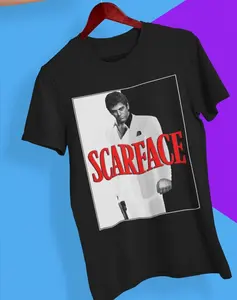 Scarface Soft T-Shirt, Scarface Movie Poster T Shirt, 80's Movie Nostalgia Shirt, 80s Vintage Graphic Tee, 80s, Gift for Her, Gift for Him.