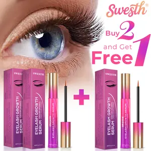SWESTH Eyelash Serum, Promotes Natural Lash Growth for Longer, No prostaglandins, Thicker Lashes | Powered by Plant-Based Extraction Technology | Lash Roots & Enhances Growth | Gentle & Non-Irritating, 5ML, Skin Care, Clean Eyelash Growth Serum