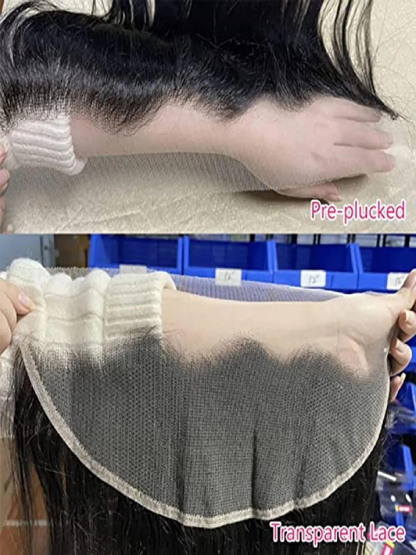 13x4 HD Lace Frontal Real Human Hair, Transparent Lace Closure, Straight Brazilian Hair for Women, Pre-Plucked with Natural Hairline, Straight Hair Wig