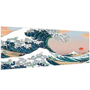 Sea Wave Scenery Pattern Diamond Arts Colorful Painting Kit without Frame, Full Round Diamond Art Crafts with Tools, Home Decorations, Diamond Painting Kits