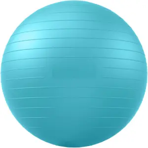 Exercise Ball for Yoga, Pilates & Fitness – Stability Ball Equipment for Home Gym & Office Chair, Core & Balance Training Accessories, Physical Therapy Equipment, Quick Pump Included, 3 Sizes