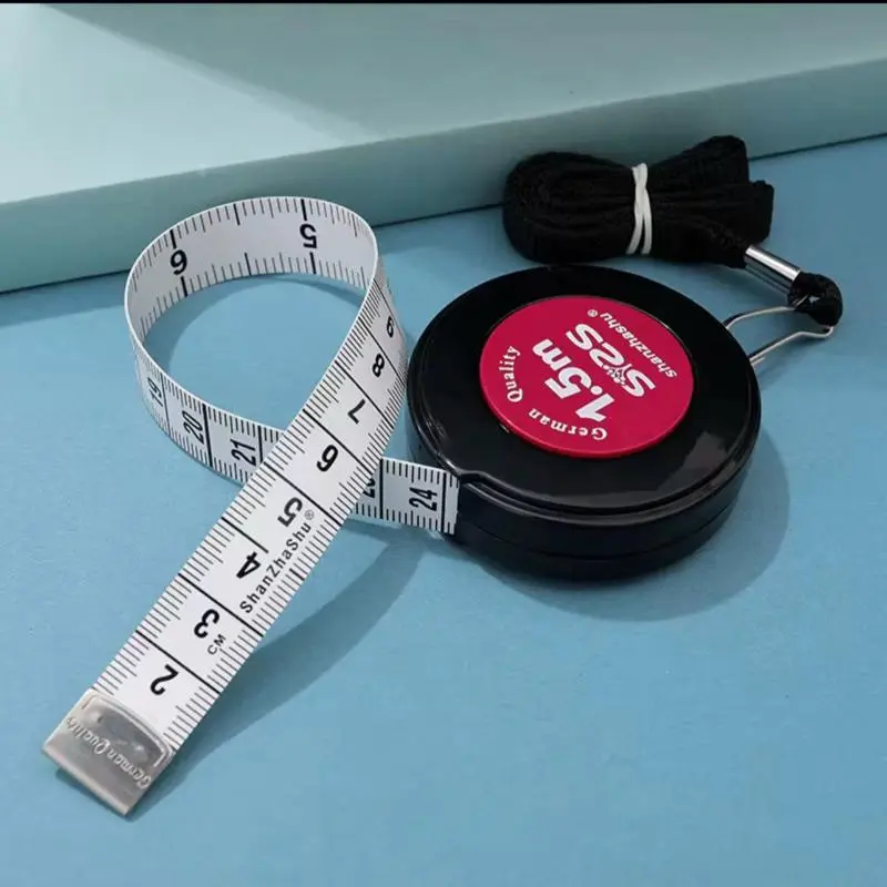 Soft Tape Measure - German Quality Retractable Fabric Ruler, Portable 1.5m(59in) Multifunctional Tool for Waist Circumference, DIY Sewing (Color Sent at Random)