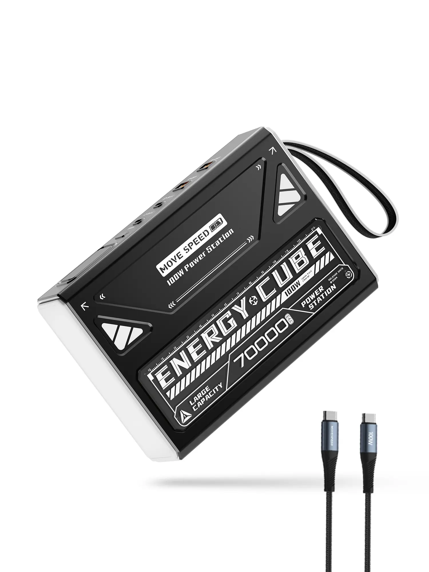 MOVE SPEED 2025 Upgrade Power Bank 70,000mAh 100W/22.5W, Support 4 Outputs Fast Charging, External Battery Bank with Digital Display, Lighting and SOS Mode, USB-C Battery Packs for Laptop,iPhone,Camping,summerwins summerwins,back to school