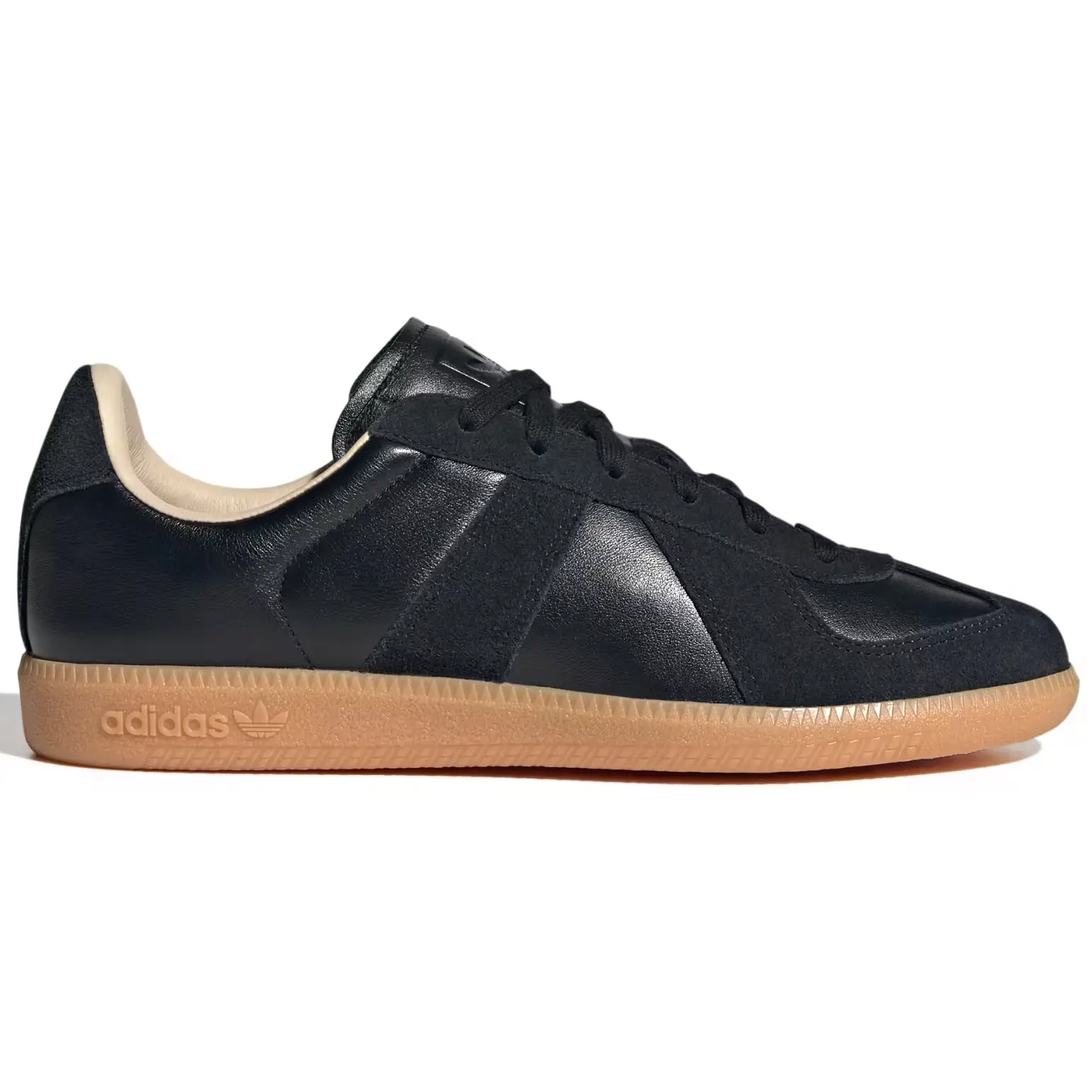 Adidas BW Army Lux Men's German Army Trainer (GAT), Core Black Casual Sneakers with Round Toe and Black Gum Sole, Footwear, Closed, Walking Shoes, Sports Shoes, Athletic Trainer, All Season, Training, Plain, 100% Authentic