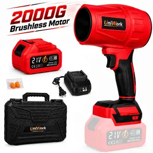 21V Cordless Brushless Blower,Turbo Jet Blower,Leaf Blower, Violent Turbo Fan, Pure Copper Motor,Car Drying After Compressed Air