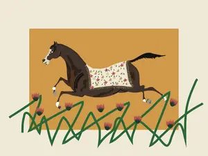 "Marigold" Horse Print