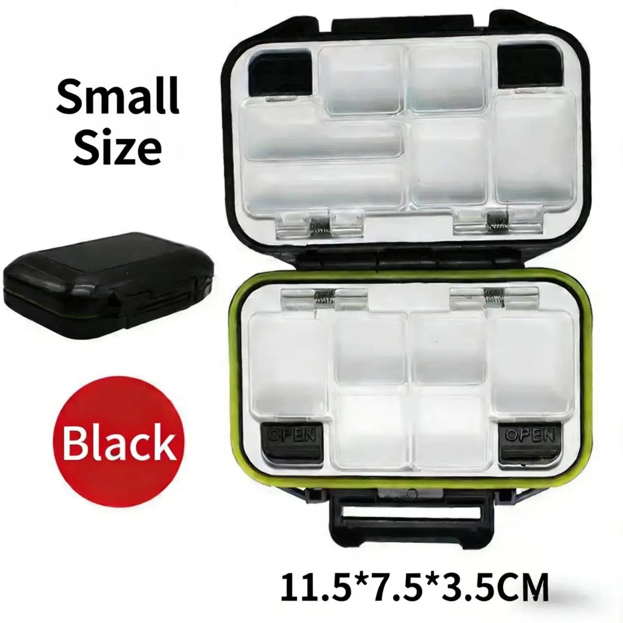 Waterproof Fishing Gear Box, Dual-Sided Lure Tool Box, Fishing Tackle Boxes, Fish Hook & Bait Storage, Essential Fishing Accessories, Durable Design, Fishing Stuff