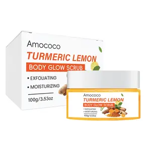 Turmeric Lemon Body Glow Scrub - Hydrating Body Scrub for Exfoliation & Radiance with Vitamin C