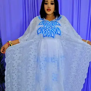 zee dress cotton lace with bazin farafarani