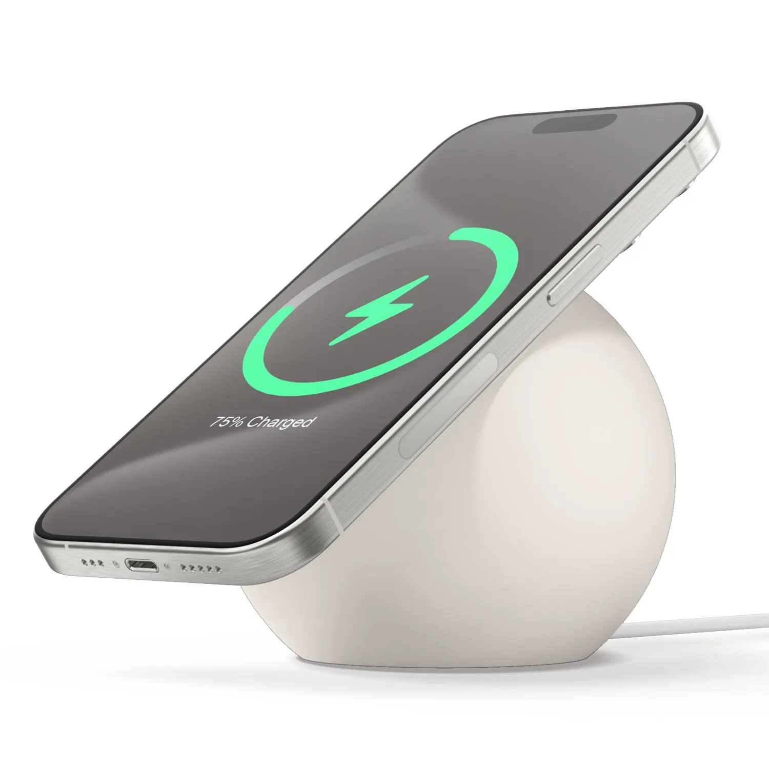 [elago Official] MS2 Charging Stand for MagSafe Charger – Premium Silicone iPhone Charging Dock, Desk & Nightstand Phone Holder, Cable Management, Charger Not Included