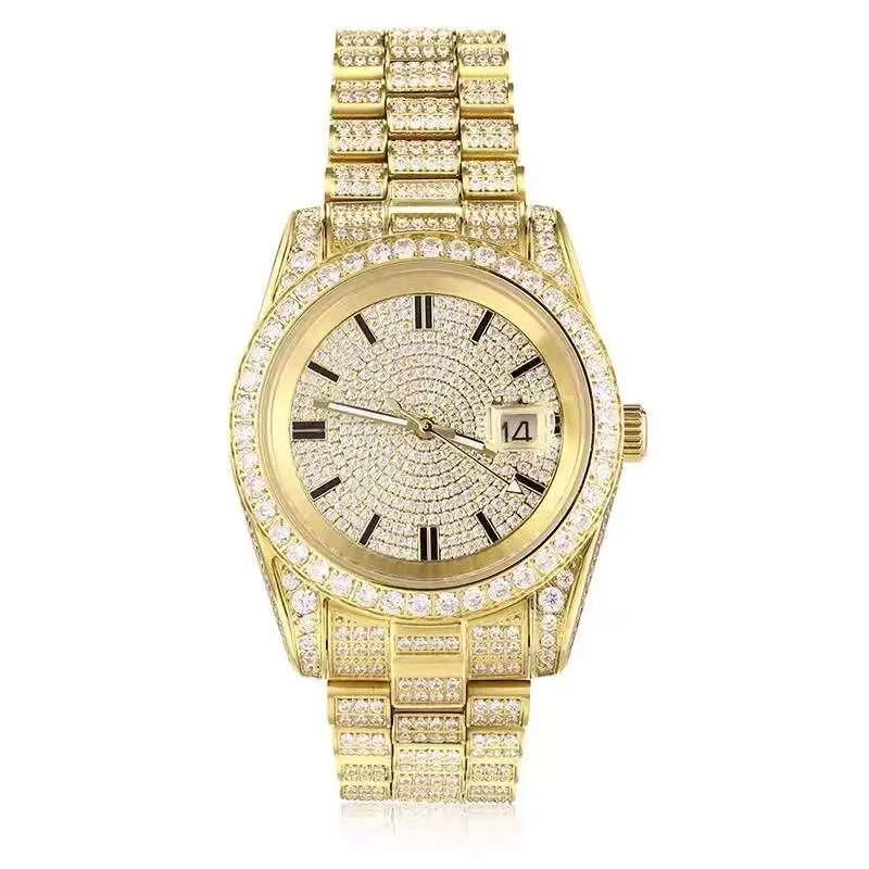 The President - 18K Gold Diamond Watch by Bling Proud