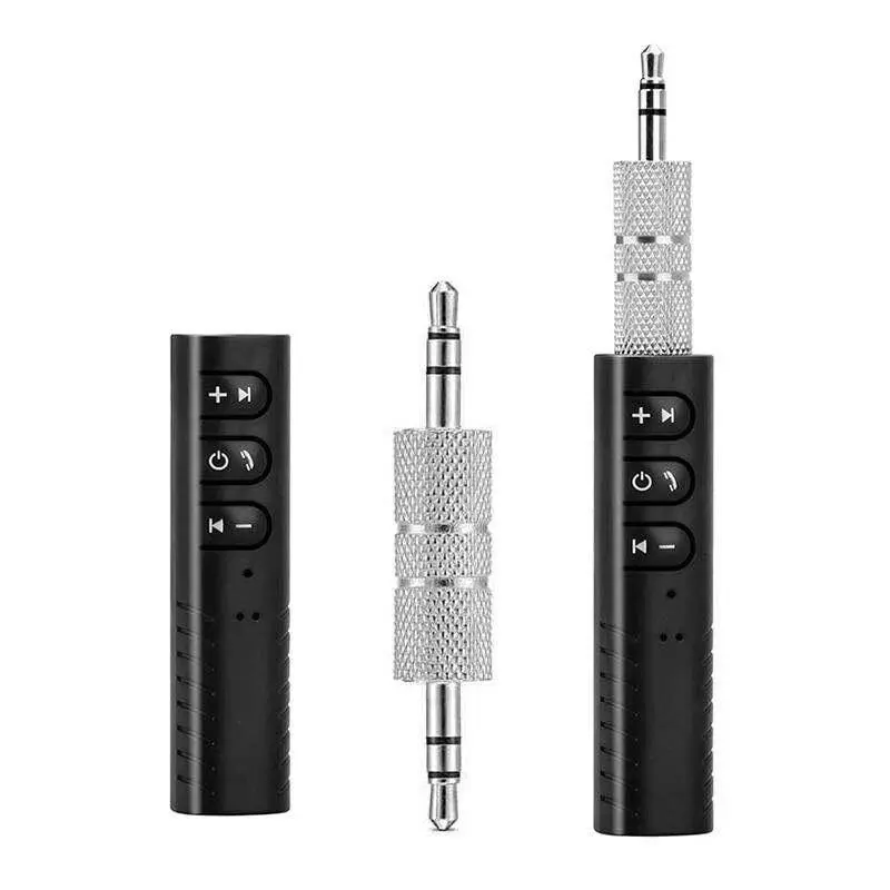 Bluetooth Car Adapter - 3.5mm AUX Wireless Audio Stereo Receiver, Easy-Control Tech Gadget for Cars with Hands-Free Calls, Music Streaming