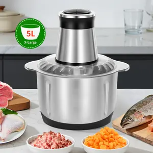 5L Electric Meat Grinder 400W 2 Speed Food Processor Electric Chopper for Meat Vegetables Fruits Baby Food
