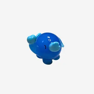 Good Luck Charm - Blue Elephant Glass Figurine