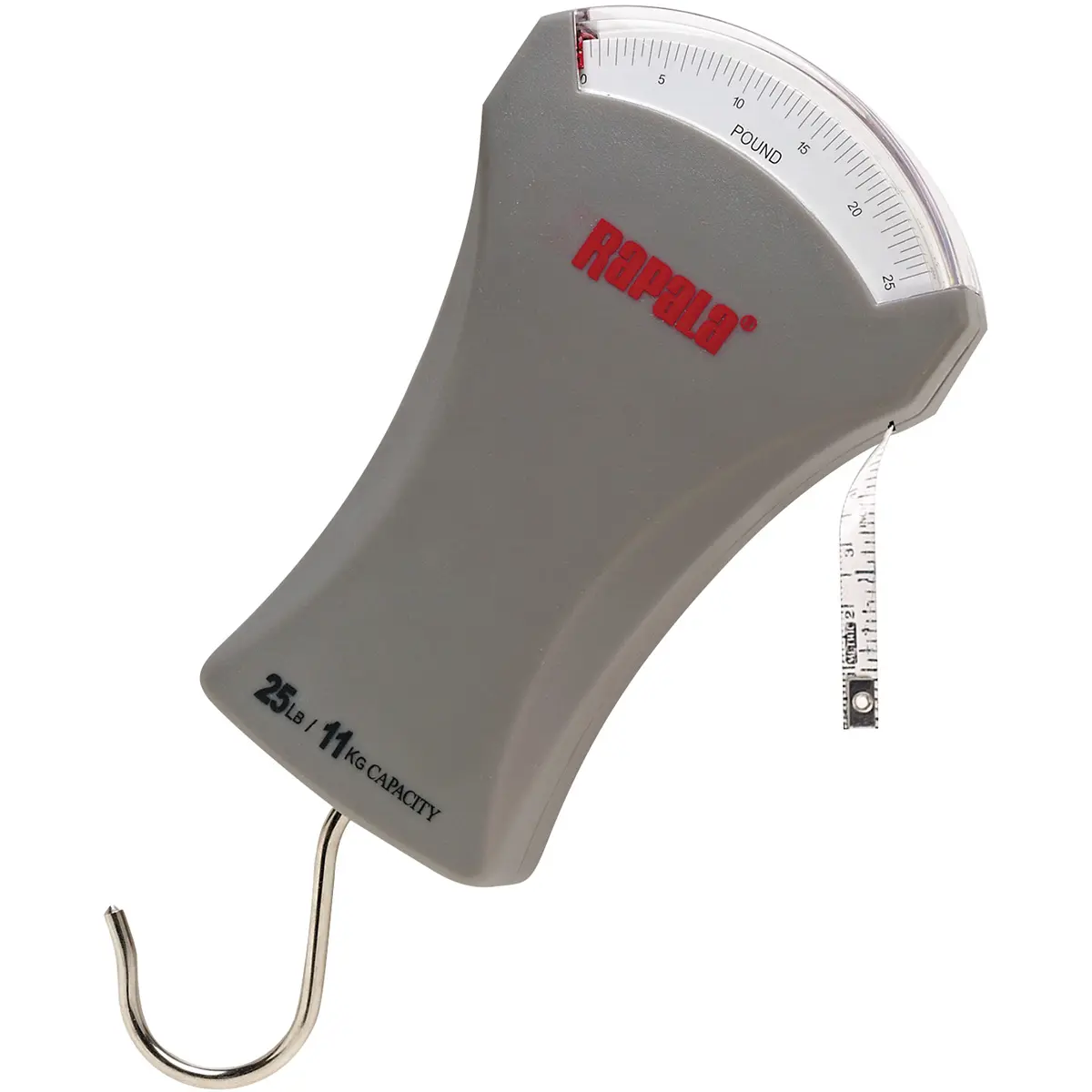 Rapala 25 lb. Mechanical Fishing Scale, Industrial Hand Tool for Fishing Applications