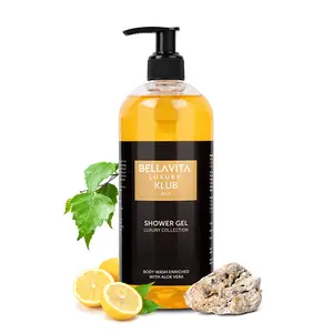 BellaVita Luxury’s Klub Man Body Wash | Bold Fresh Shower Gel | Revives & Hydrates Skin with Aloe Vera | 500ml