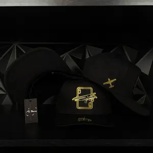 Ace pilot SnapBack hat-black