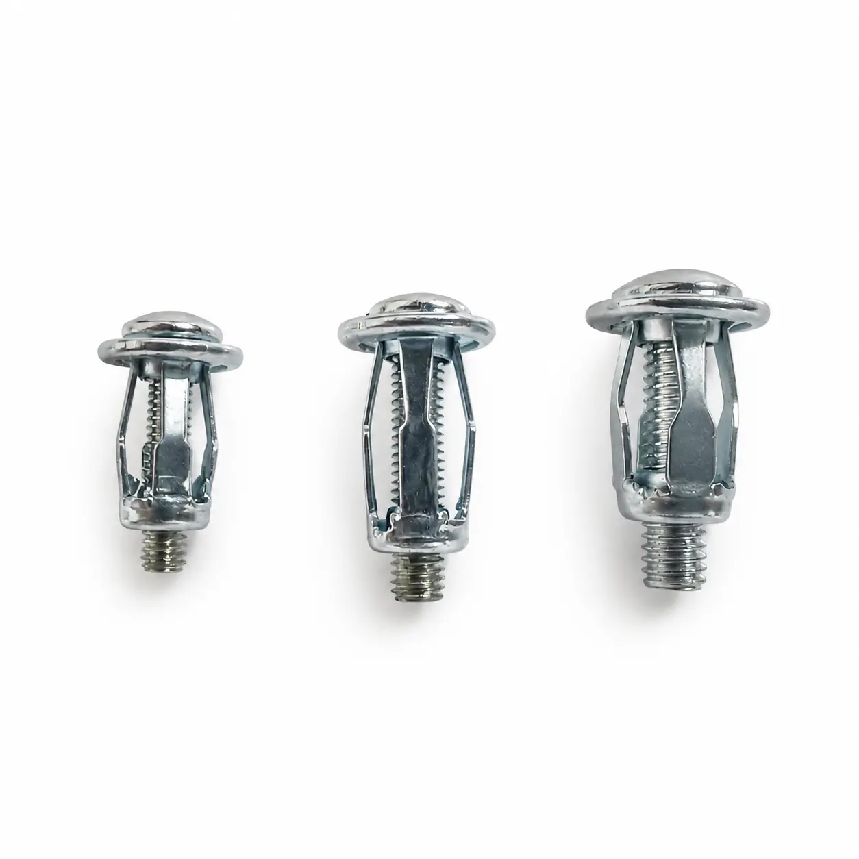 30-Pieces Thin Panel Ready Button Rivet Locking Nuts Set - Rustproof Zinc Plated Carbon Steel Fasteners, Bolt-Compatible for Fixing & Reinforcement in Humid Environments (M4, M5, M6 Millimeters Sizes)