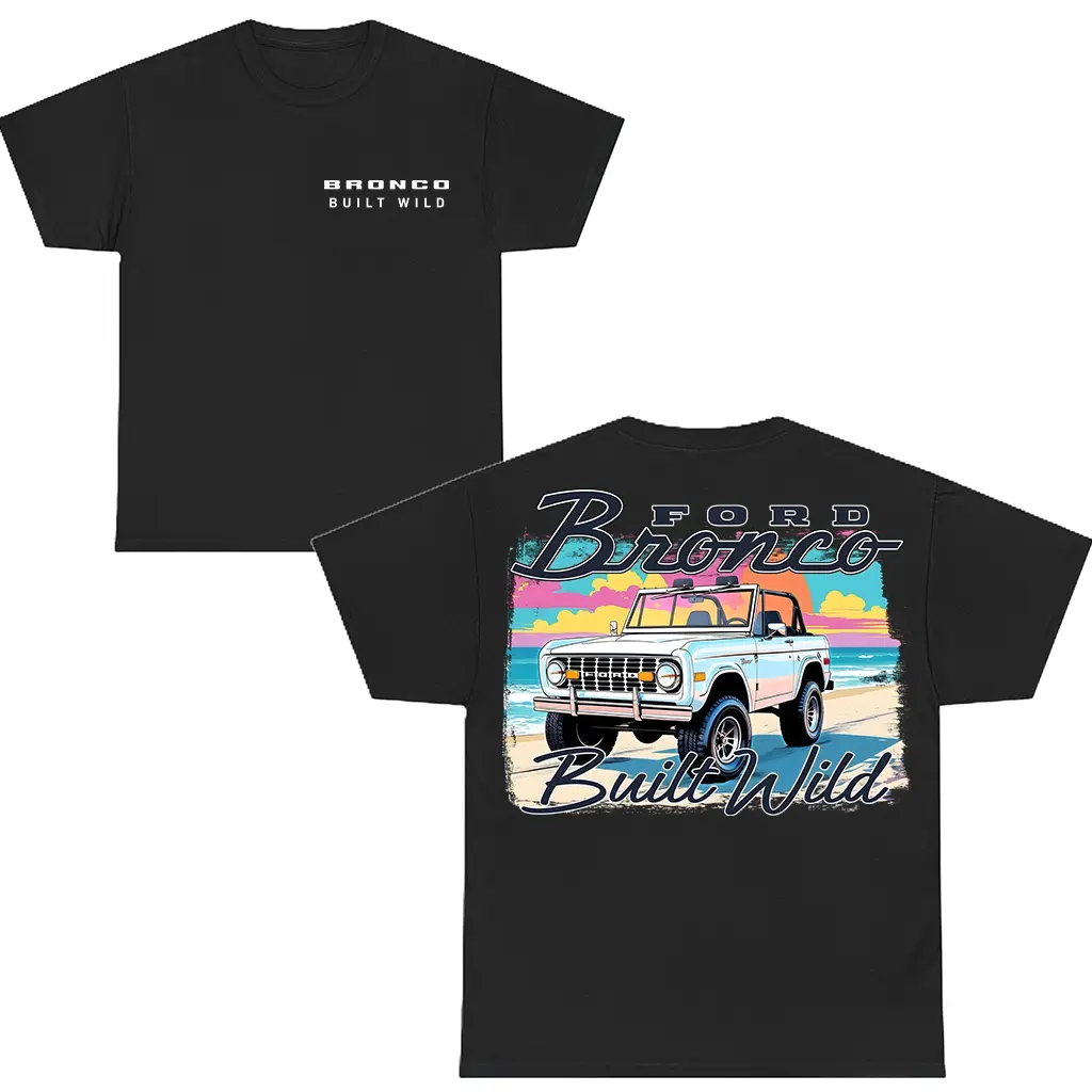 Bronco Built Wild Summer Graphic T shirt Sweatshirt, Bronco Lover Hoodie, Off-road 4x4 Hoodie, Country Girl Shirt, Gift For Him And Her