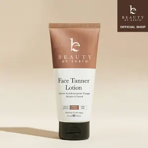 Beauty by Earth Face Self Tanner - Gradual Face Tan Non-Sticky Streak-Free Non Comedogenic Cruelty-Free Sunless Safe Bronze Tanning for All Skin Types