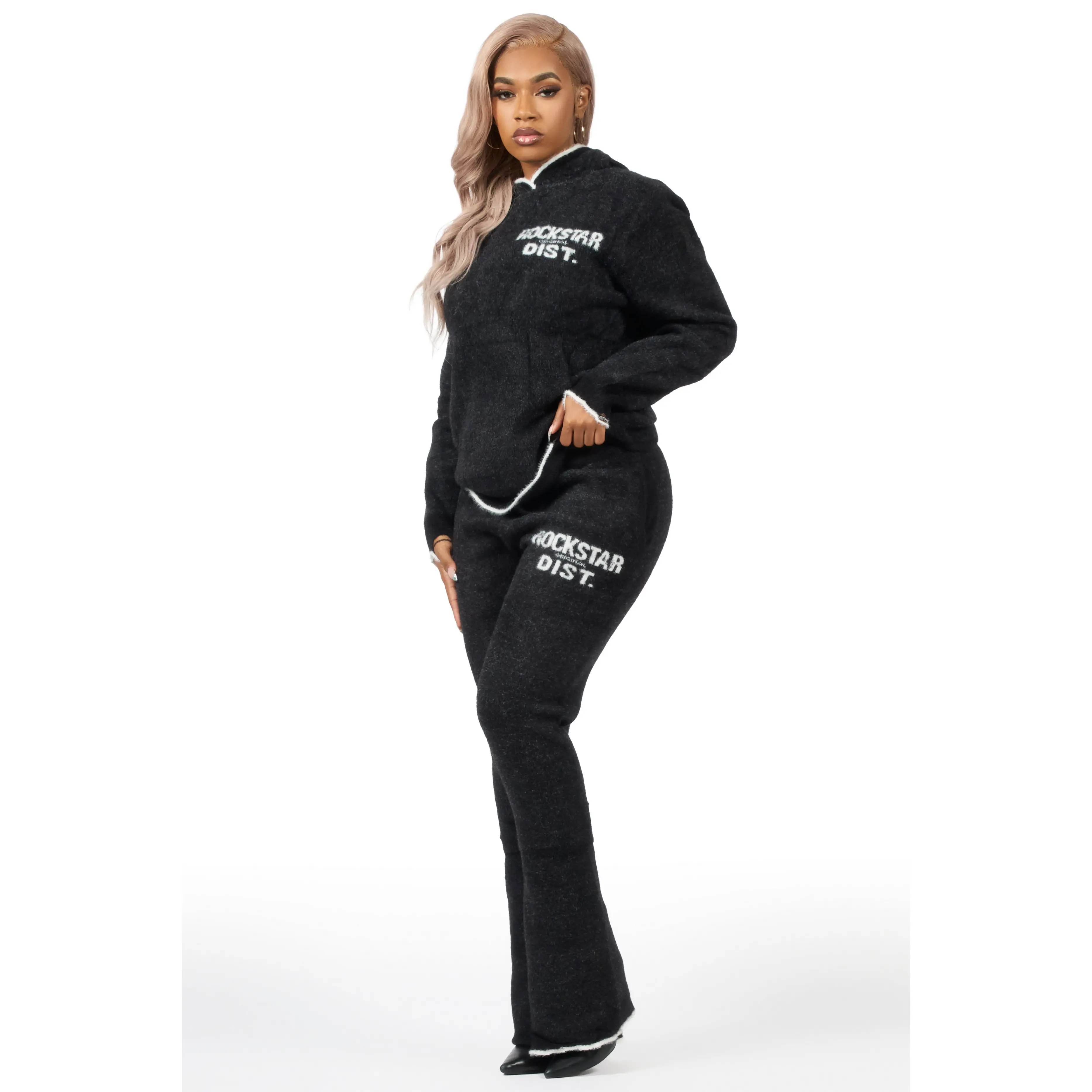 Talisha Black Super Stacked Trackset