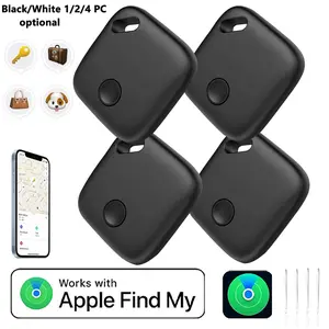 Air Tag Tracker –1/2/4 Pack Smart Tracker Tag – USB Type-C Rechargeable Item Finder, Compatible with Apple Find My App (iOS Only), Bluetooth Tracker for Luggage, Bags, Wallets, Backpacks & Keys – AirTag Alternative