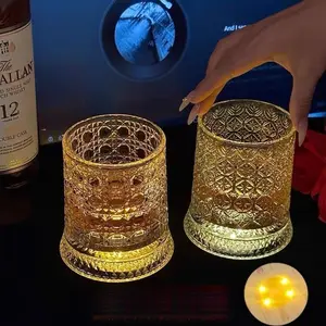 Stress Relief Rotating Whiskey Glass Set, Spin Your Whiskey Glass Instantly, Relaxing Drinkware for Stress Reduction