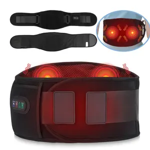 Electric Waist Massager Belt, USB Plug-in,3 Heat Vibration Adjustable Support for Back Menstrual Heating Pad , USB Rechargeable Design, Ergonomic Fit for Comfort, Hot Compress Heat Pad