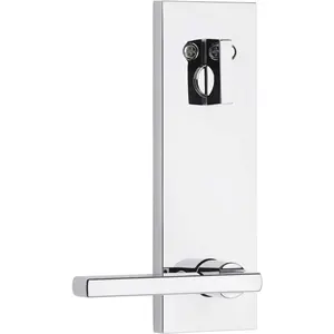 Kwikset 971HFLSQF Halifax Interior Trim Lever with Full Square Rosette for Single Cylinder Keyed Entry Handlesets with SmartKey Technology