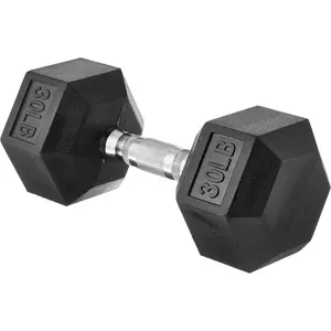 BASIC SUPPLY Basics Rubber Hex Dumbbell Hand Weight