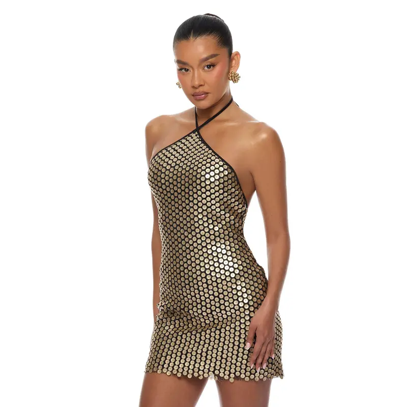 gold dress from fashion nova - TikTok Shop