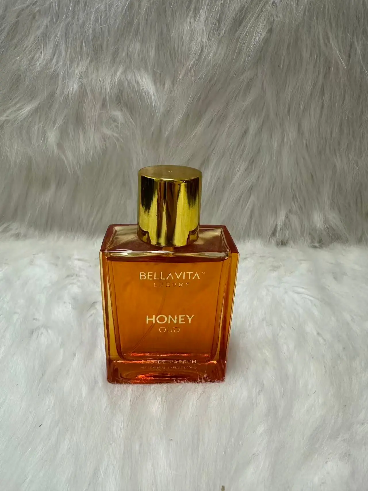 Bellavita Paris Honey Eau de Parfum - Luxurious Amber Bottle with Gold Cap - Signature Fragrance for Women