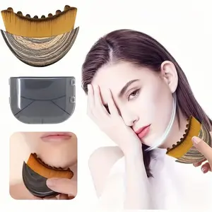 Lymphatic Facial Brush with Storage Box Contoured Design for Jawline Definition Facial Massage Dry Brush for Lymphatic Drainage Ideal for Skincare