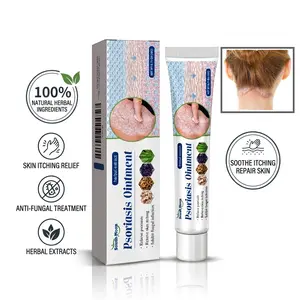 Psoriasis Cream, Natural Herbal Ointment for Eczema & Dermatitis, Instant Itch Relief, Anti-Fungal Treatment, Soothes Skin Redness and Peeling, 20g
