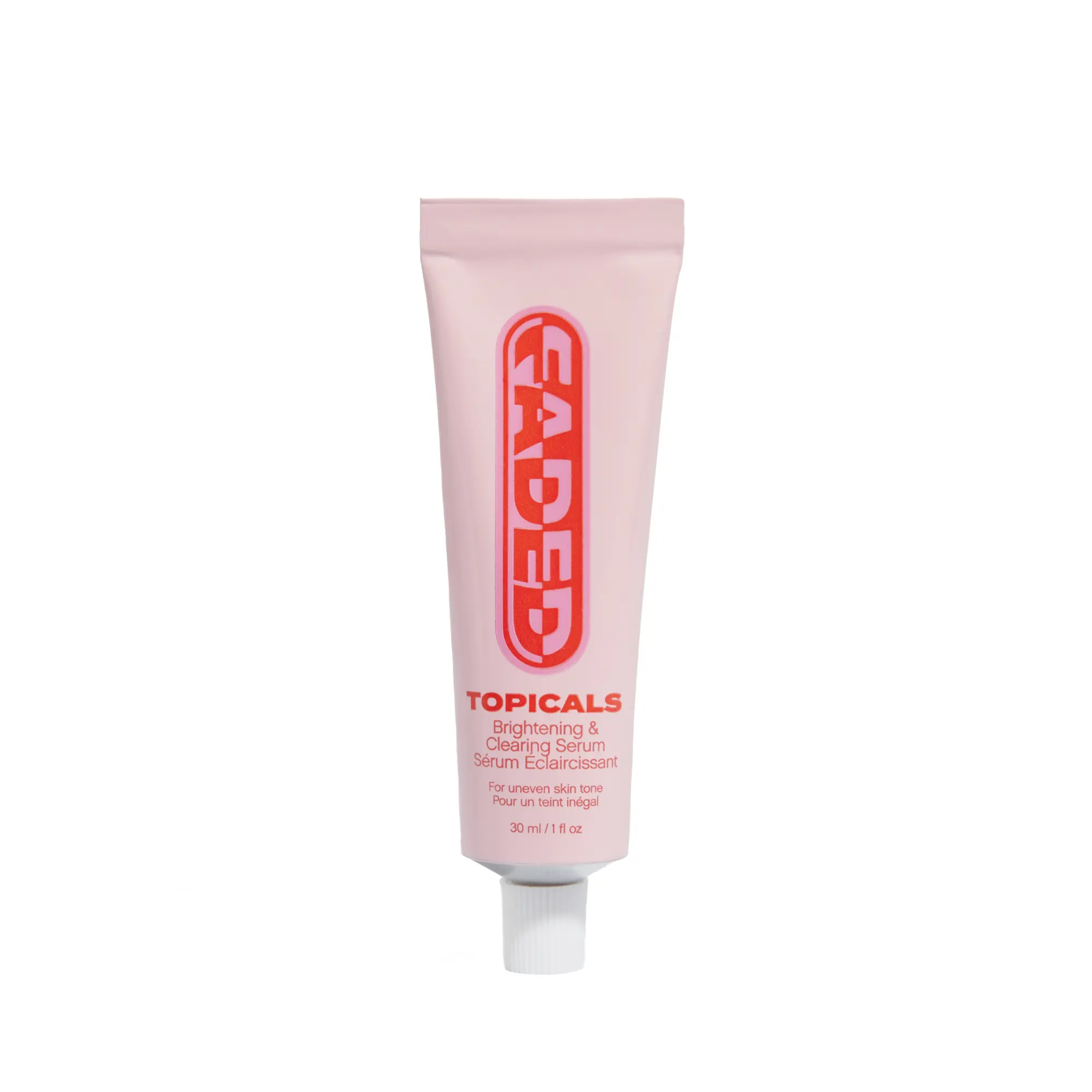Faded Topicals Brightening & Clearing Serum - Unscented, Daily Gentle Hydrating Formula for Dark Spots & Discoloration with Niacinamide, Tranexamic Acid & Azelaic Acid for Smoother Skin