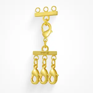 EVRY JEWELS Gold or Silver Plated Women's Hypoallergenic Layering Clasp 2.0 for Necklaces