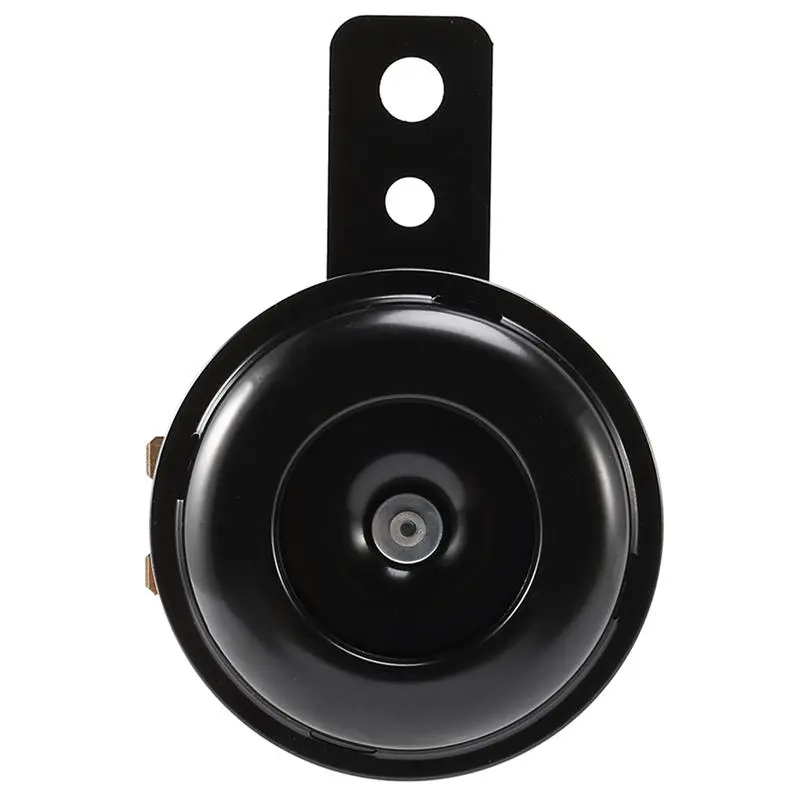 6V Voltage Metal Vehicle Horn, Black Mount Electric Horn for Car, Motorcycle, Truck