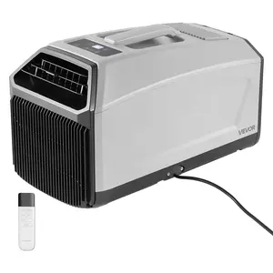 【fathersdaygift】VEVOR Portable Camping Air Conditioner 3050 BTU, Tent AC Unit with Hose, Remote & Touch Control, 61–90°F Adjustable, 150 m³/h High Airflow, Low Noise, Ideal for Tent. RV, Outdoor Cooling, Dark Grey
