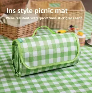 Waterproof Outdoor Picnic Mat 2M*3M, Thickened & Moisture-Proof, Foldable and Portable Picnic Blanket. Waterproof and sand-proof, moisture-proof and cold-insulated, thick and wear-resistant, suitable for outdoor camping and lawn use.