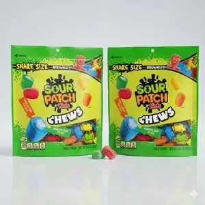 SOUR PATCH KIDS Chews Soft & Chewy Candy, Share Size, 8.12 oz (Pack of 2)