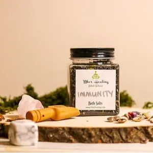 Immunity Hex Removal Return-to-Sender Herbal Bath Salt Blend 15 oz for Physical & Spiritual Protection EMF Radiation