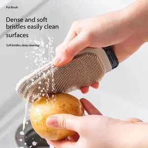 Multifunctional Fruit Vegetable Cleaning Brush, Bendable Sink Cutting Board Gap Cleaner, Kitchen Tool for Vegetables and Fruits, Multipurpose Cleaning Tool, Household Items