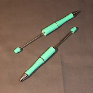 30 Teal and Aqua Green Slim Beadable Pens 5.5" - Customizable Metal Pens for DIY Crafts & Personalized Gifts