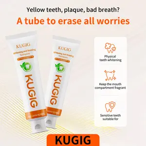 KUGIG Whitening & Gum Care Toothpaste – Fluoride-Free, Sensitive Formula, Safe for Pregnancy, for Brighter Teeth, Healthier Gums & Fresh Breath