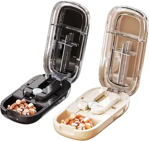 The Ultimate Portable Pill Cutter for Perfect Halves,Perfect for seniors, travel, or daily medical needs. Never miss a dose again!