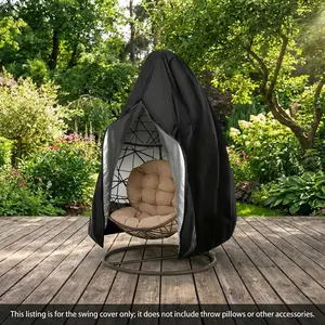 Zipper Swing Chair Cover, Heavy-Duty Dust Protection for Outdoor Egg Chairs, Patio Hammock Covers, Sunshade & Dustproof, Father's Day Gift, Patio Swings