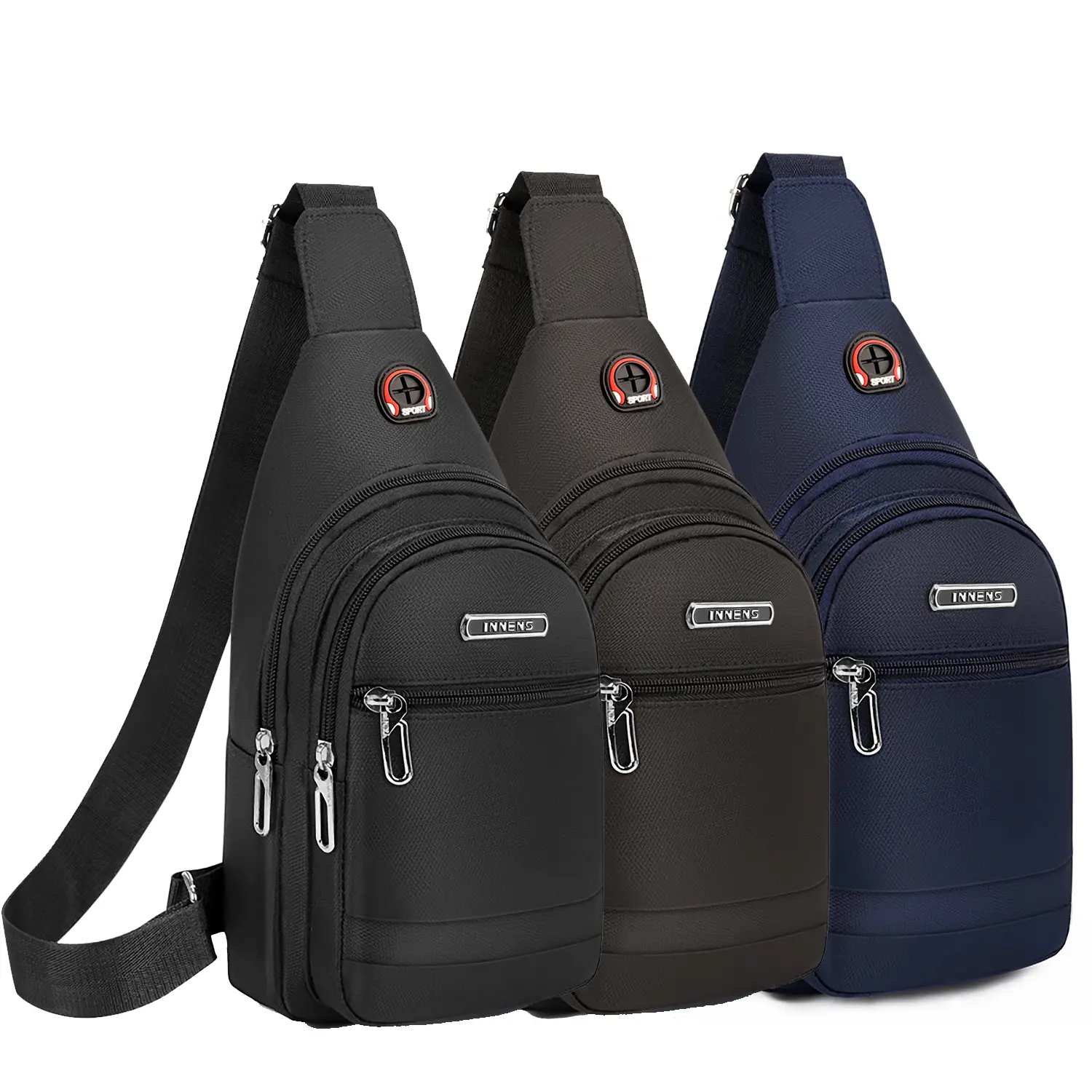 INNENS Crossbody Small Fanny Pack Sling Bag for Women Men, Chest Daypack Crossbody Backpack Travel Sports Hiking Fathersdaygift